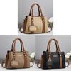 Pu Small Crossbody Bag With Contrast Color Block Pocket For Daily Use