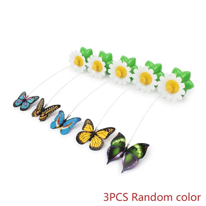 1/2/3PCS Electric Flying Bird Teasing Stick Automatically Spins Around Hummingbird, Cat Self Hi Toy Funny Pet Toys Random Color
