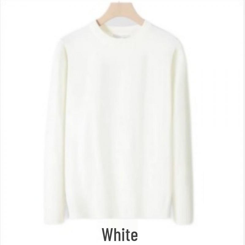Men's Slim Fit Round Neck Warm Knitwear Pullover for Autumn and Winter