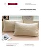 Japanese Minimalist Pure Cotton Bedding Set - Washed Cotton Duvet Cover, Bed Sheet, Dorm-Friendly (3 or 4-piece).