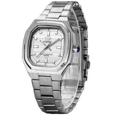 OPK Quartz Analog Stainless Steel Simple and for Students and Business Men's Watch, Waterproof, Luminous, Band, Stylish, White,