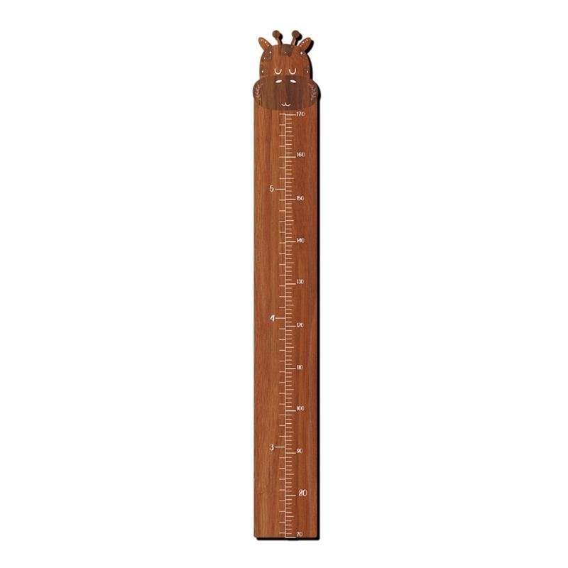 Portable Wood Height Enhancer Convenient Height Measurement Wall Sticker Ruler
