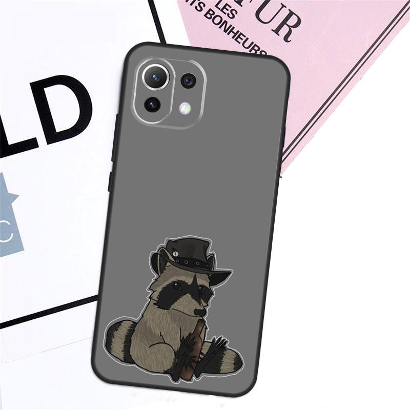 Cartoon Raccoon Kawaii Case For Xiaomi 17 Ultra 14 15 13T 14T 15T Pro POCO F8 Ultra X3 X5 X6 F5 F6 F7 X7 Pro Cover