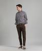PANICALE Brown Embroidered Point Cotton Pants (Type B)