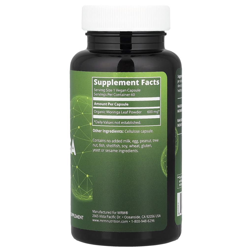 Moringa Leaf, Veggie Capsules 60 (600Mg Per Capsule)