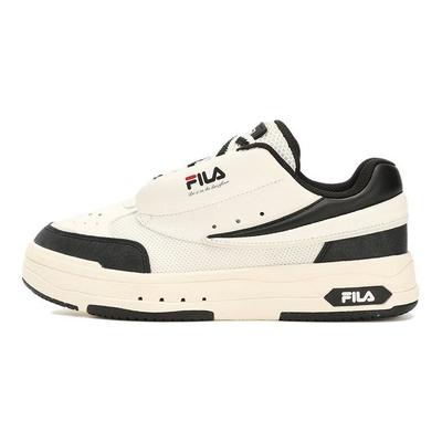 Tejido Mixto Cuero Sintético Moda Deportiva Cómodo Resistente al Desgaste Transpirable Zapatillas Casuales de Caña Baja Mujer Zapatilla Negra Blanca F12W324203FWV