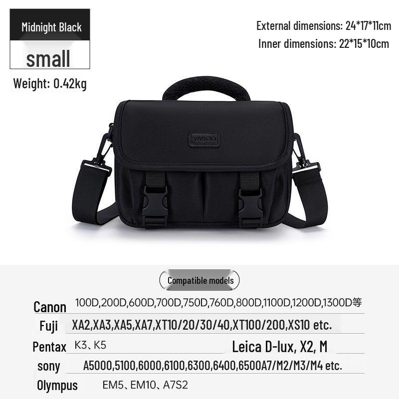 DSLR & Mirrorless Crossbody Camera Bag for Canon, Sony, Fujifilm, Polaroid