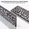 ABEEL For Samsung Galaxy S24 Ultra Case Leather Coated PC+TPU Back Phone Cover with Leopard Pattern