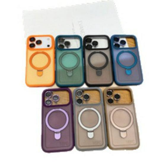 IPhone 17 Pro Max Frostet Magnetisk Støtteetui med Apple 16 Linsebeskytter, Fallsikkert.