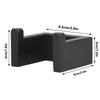 Polished Finish Towel Hook Black Robe Hook Durable Towel Bar  Bathroom Kitchen Balcony