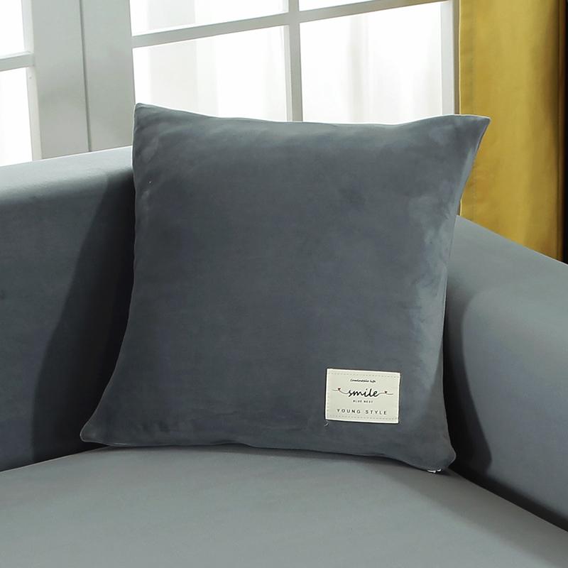 Samt Stoff Kissenbezug Warmer Kissenbezug Sofa Überwurf Kissen Wohnzimmer Sofa Couch Sitz Dekoration Kissenbezug 45X45cm