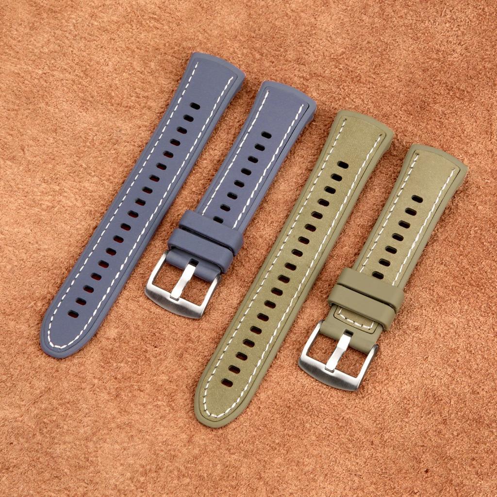 Leather Silicone Strap for Huawei Watch 5 46mm 42mm Band Soft Rubber Wristband for Huawei Watch 5 46mm 42mm Smart Watch Bracelet