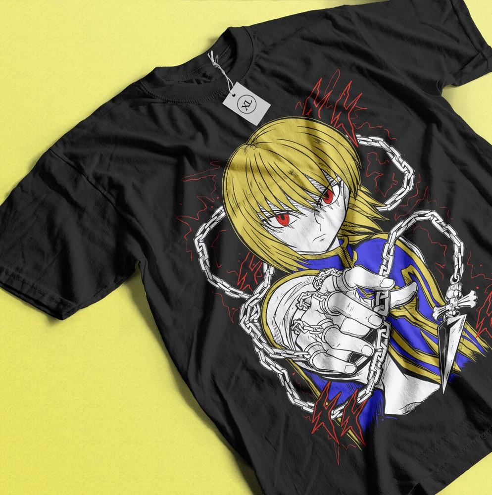 Kurapika T-shirt Hisoka Gon Hunter x Hunter Manga HXH Anime Gift Shirt All Size Unisex T-Shirt S