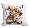 New Watercolor Spring Garden Elf Pillowcase Home Sofa Cushion Pillowcase