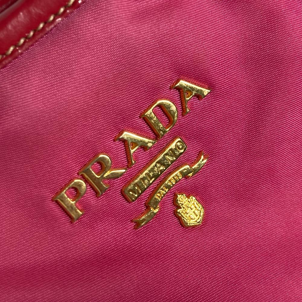 PRADA logo Bag Shoulder Bag Tote Bag Shoulder Bag Nylon / enamel pink