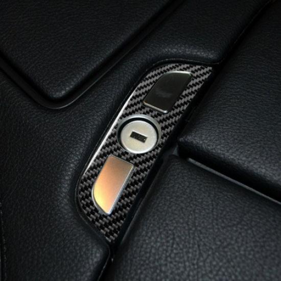 Carbon Fiber Central Armrest Button Frame Trim For BMW 6 Series M6 F12 F13 11-18