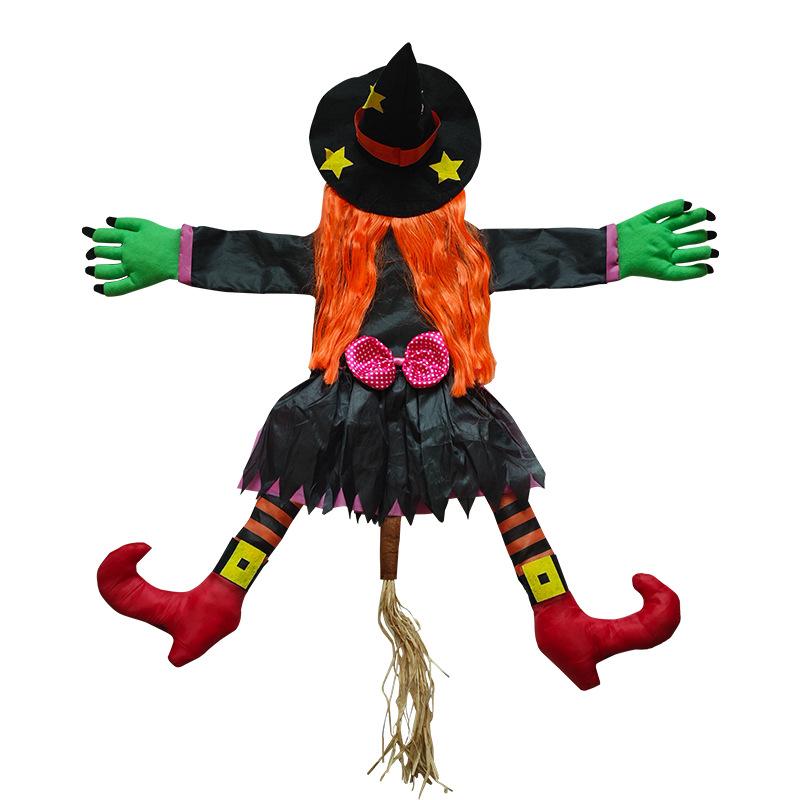 Halloween Witch Hanging Decor Scary Pendant Props Witch Hugging Tree Courtyard Porch Indoor Outdoor Decor Halloween Decoration
