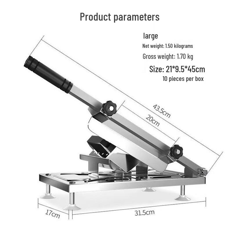 LISM Manual Stainless Steel Meat Slicer