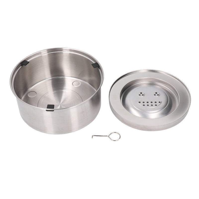 Food Safe Metal Floating Dog Bowl Large Capacity Anti Splash Large Capacity Dog Water Bowl Round Shaped Anti Overflow