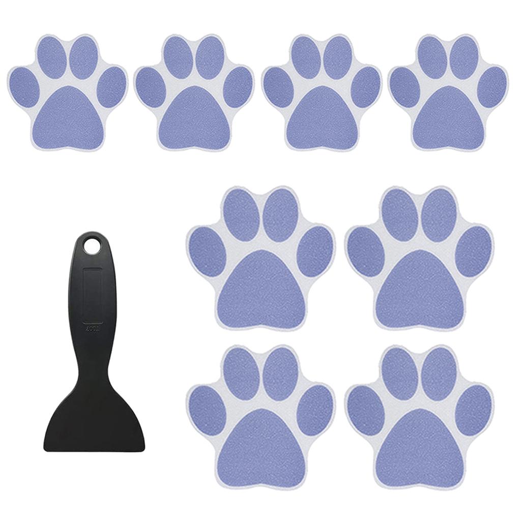 8pcs Non slip Bathtub Stickers Self-Adhesive Paw Print Decals Prevent Slips and Falls in the Bathroom Improve Security