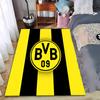 Tappeto a Strisce Gialle e Nere con Design dello Stemma BVB 09 Tappeto Adatto per l'uso come antiscivolo per soggiorno camera da letto divani