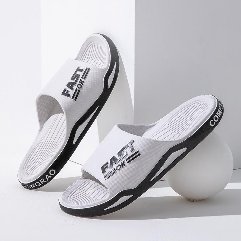 Cool Slippers Men's Summer Home Bathroom Non-slip and Non-smelly Feet Outside Slippers Couple