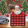 Countdown Calendar Festive Wooden Toy Display Decor Advent Countdown Calendar For Vacation Holiday Classroom Offices Desk Kids