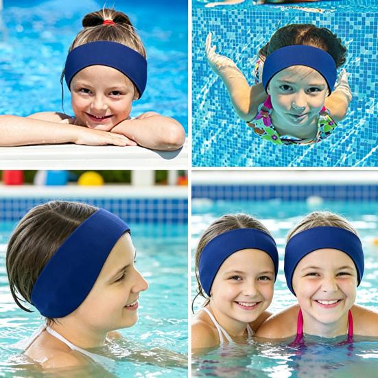 Zwemhoofdband Draagbaar Herbruikbaar Oorband Houdt Oren Droog & Voorkomt Zwemmersoor voor Kinderen en Volwassenen Watersporten