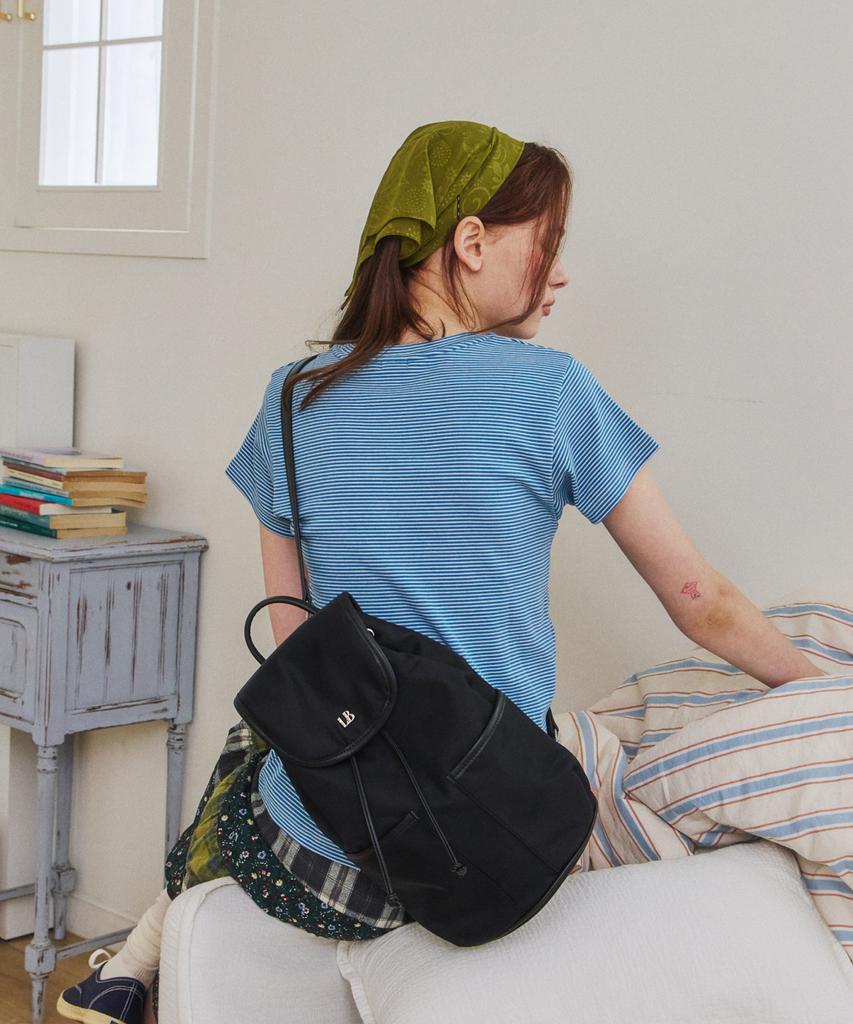 Leneeb Sling Backpack Nylon Black