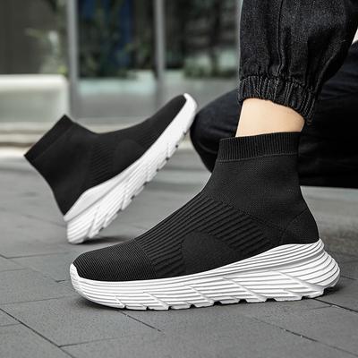 2024 Popular Couple Shoes Fly-woven Socks Shoes Breathable and Lightweight One-pedal Mesh Shoes Casual Sports Shoes