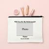 Personalized Custom Photo Bridesmaid Makeup Bag Will You Be My Bridesmaid Proposal Cosmetic Bags Wedding Gifts for Best Friends