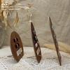 Ancient Style Nail Art Color Board Walnut Display Board Adornment Wear Nail Polish Glue Color Card Manicure Sample Display Rack