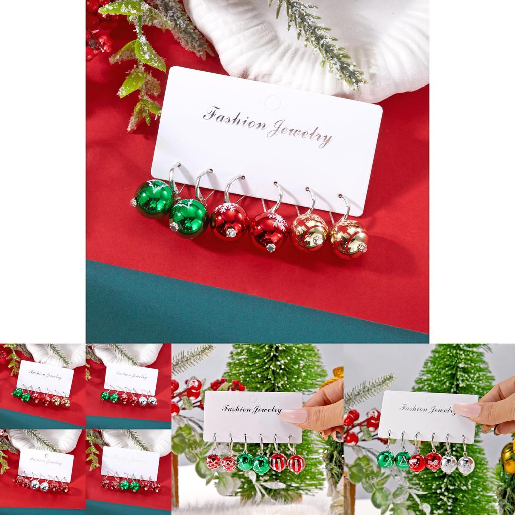 Winter Holiday Snowflake Drop Earrings With Metallic Material For Women Festival Wear