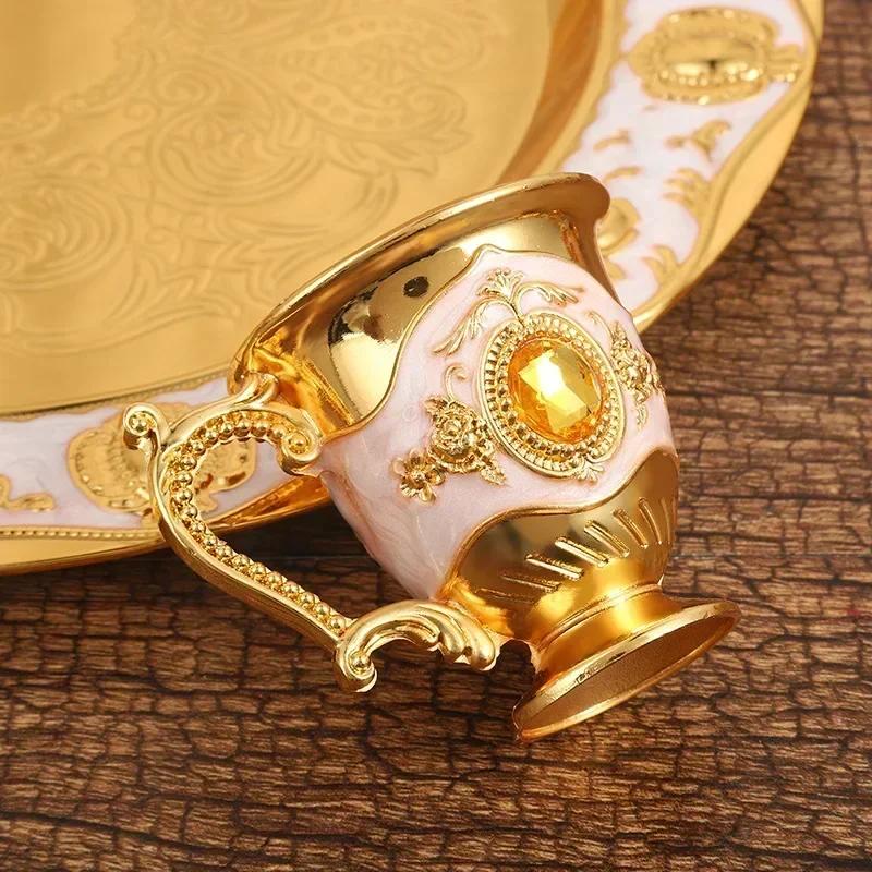 Vintage Wine Glass Pot Set Palaces Style Home Decoration Props Wedding Commemorative Daily Necessities Special Holiday Gifts