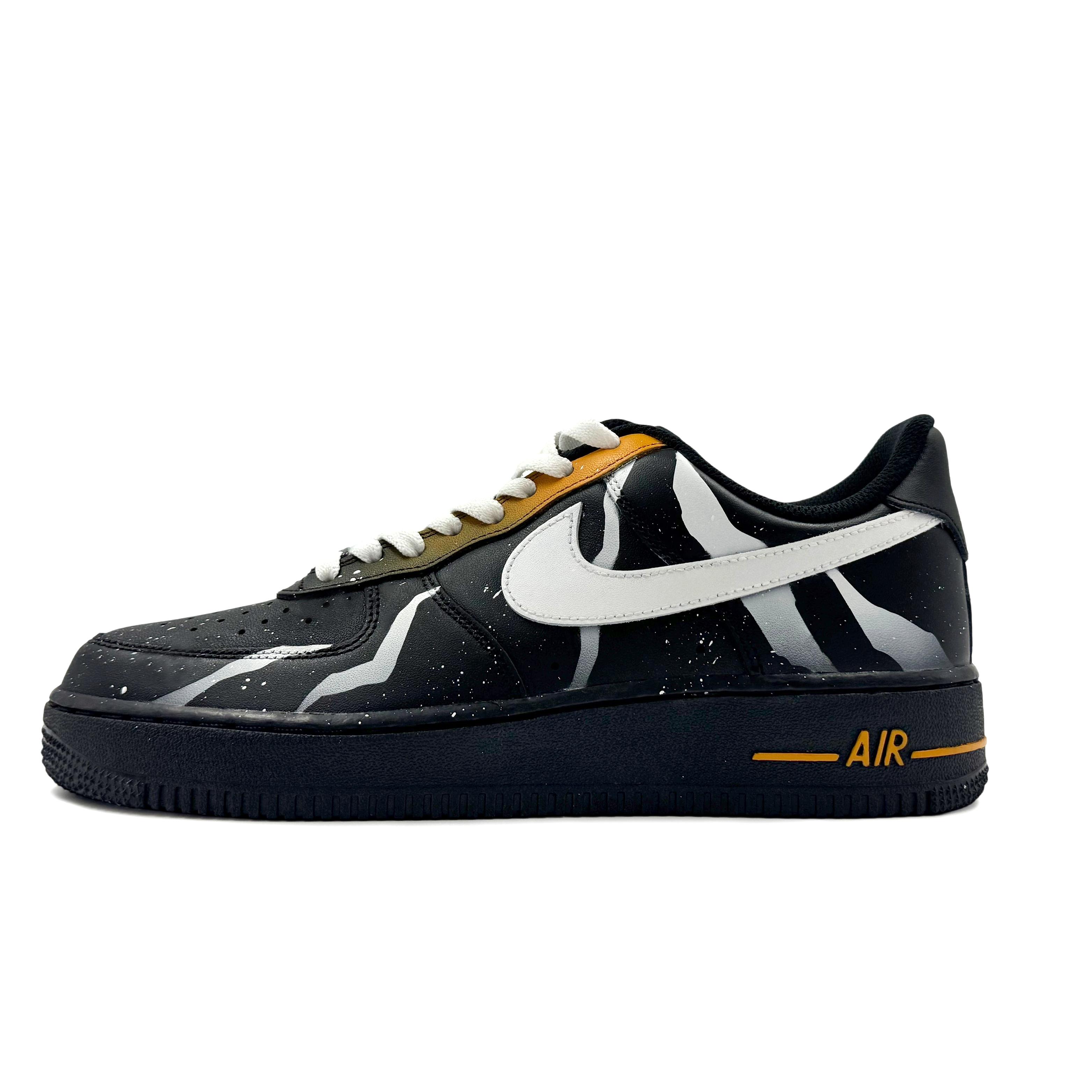 

Nike Air Force 1 Skateboard Shoes Unisex Low top Black/White/Orange FZ0627-010(Team1189-) 42.5