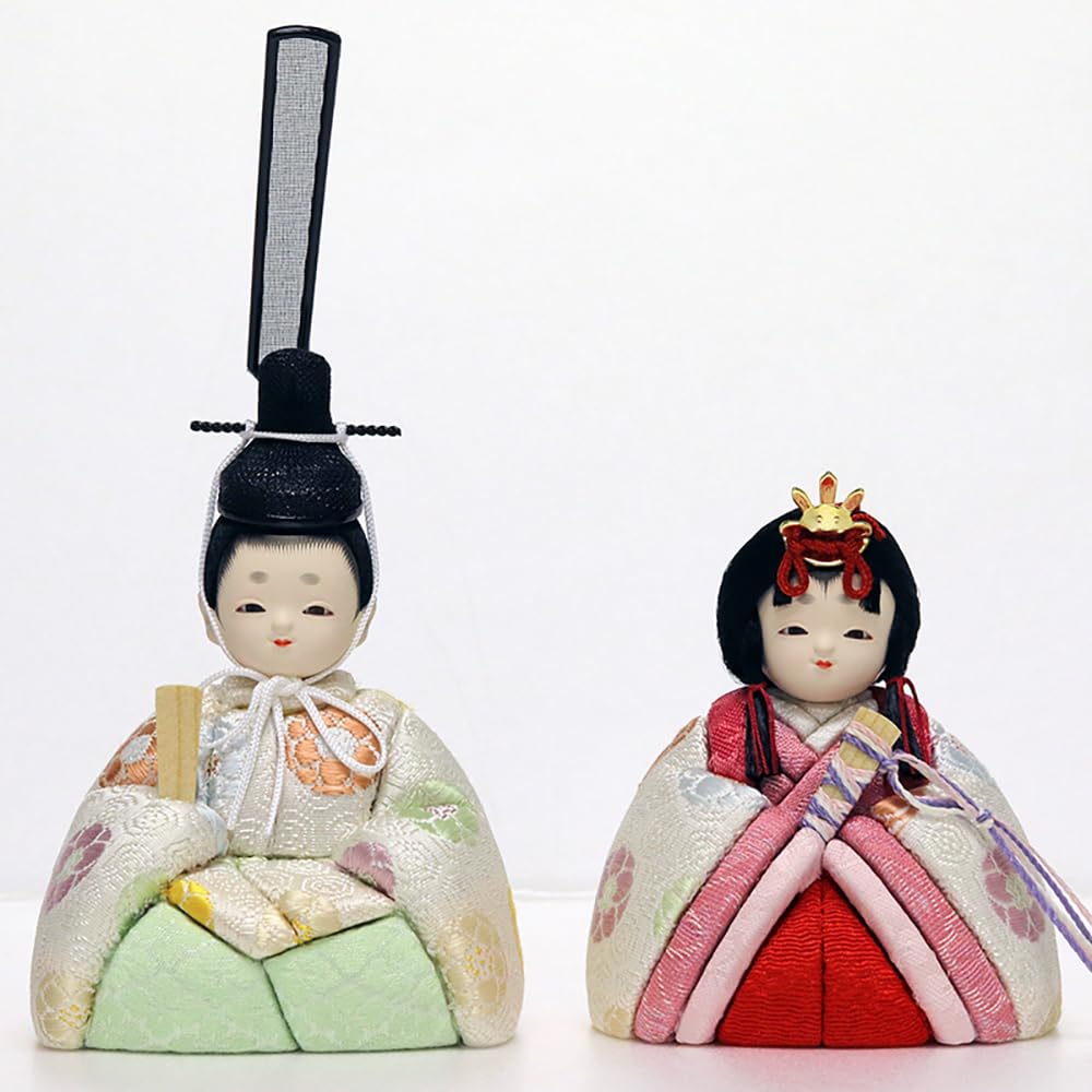 Hina Wooden Doll by Doll with Round Doll, Kotohoki, Haruka, Only, Tray, Natural, KTH-3201D2