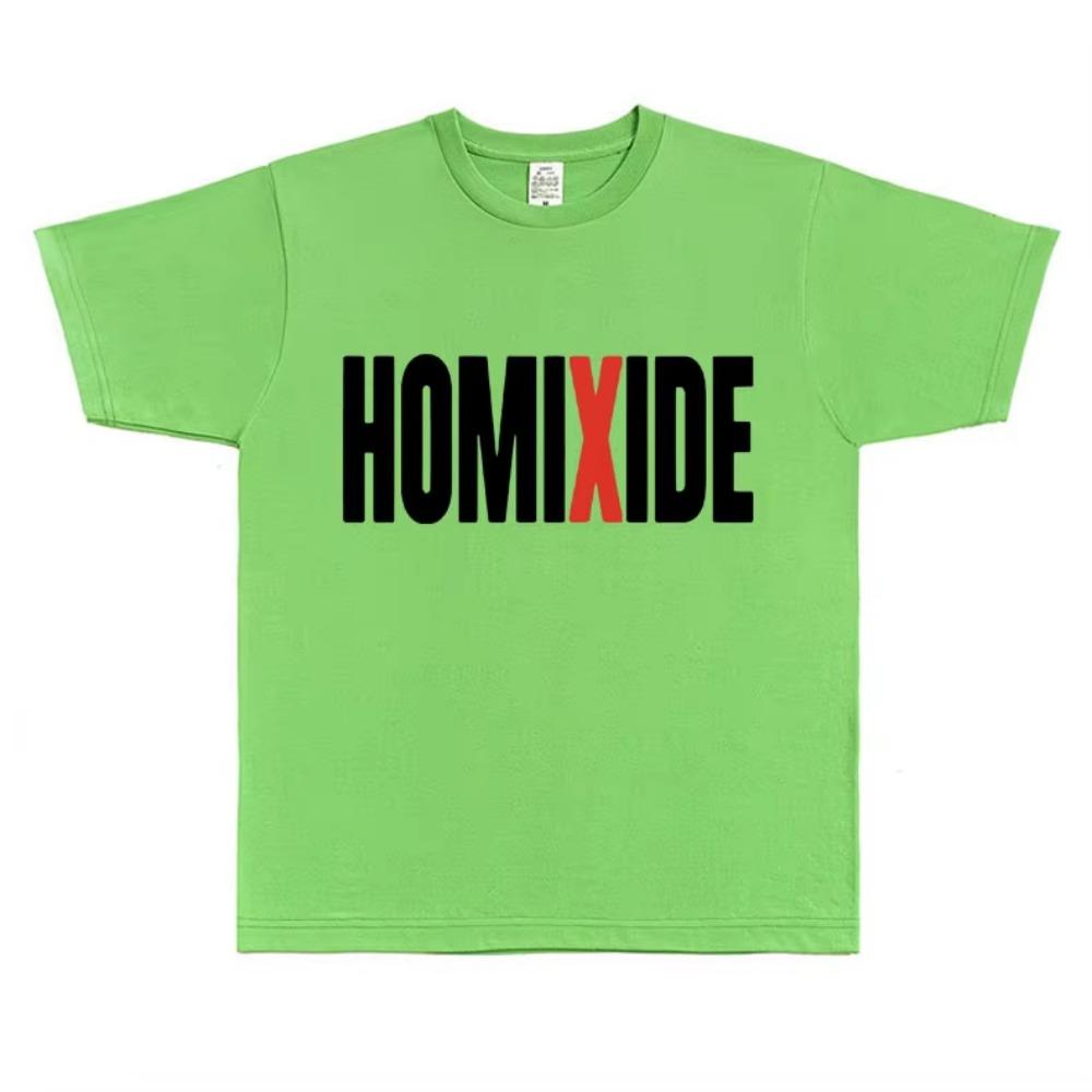 Rapper Homixide Gang Graphic T-shirt Playboi Carti Opium Merch Tshirt Men Women Hip Hop Oversized T Shirts Male  Tops Tees