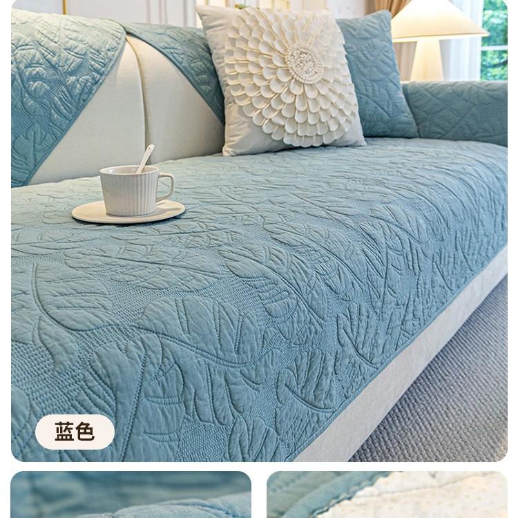 Cotton Sofa Cushion Universal In All Seasons, Pure Cotton  New Non-Slip Seat Cushion, Leather Sofa Cover, Backrest Towel Cover Cloth