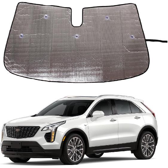 

Windshield Sunshade for Cadillac XT4 2017-2023 Accessories Front Window Sun Shade Foldable Reflective Sun Visor Custom Sunscreen UV Blocker Privacy