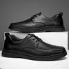 Summer Business Affairs Oxford Shoes Perforated Genuine Leather Lace-Up Men'S Adult Leather Shoes Flatcasual Men'S Wedding Shoes
