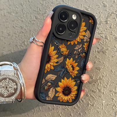 Soft Silicone Phone Case For Samsung Galaxy S25 Ultra S24 FE S23 Plus S22 S21 FE S20 FE Shockproof Flower Painted Funda Cover