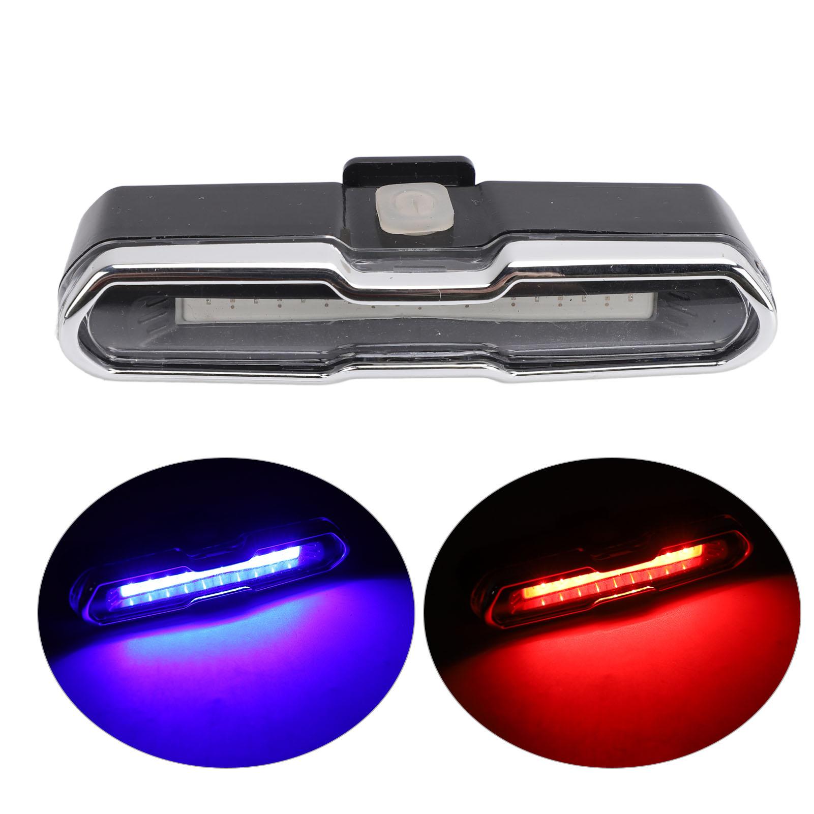 

Bike Tail Light USB Rechargeable LED Safety Warning Bike Rear Light with Fixing Strap for Night Cycling