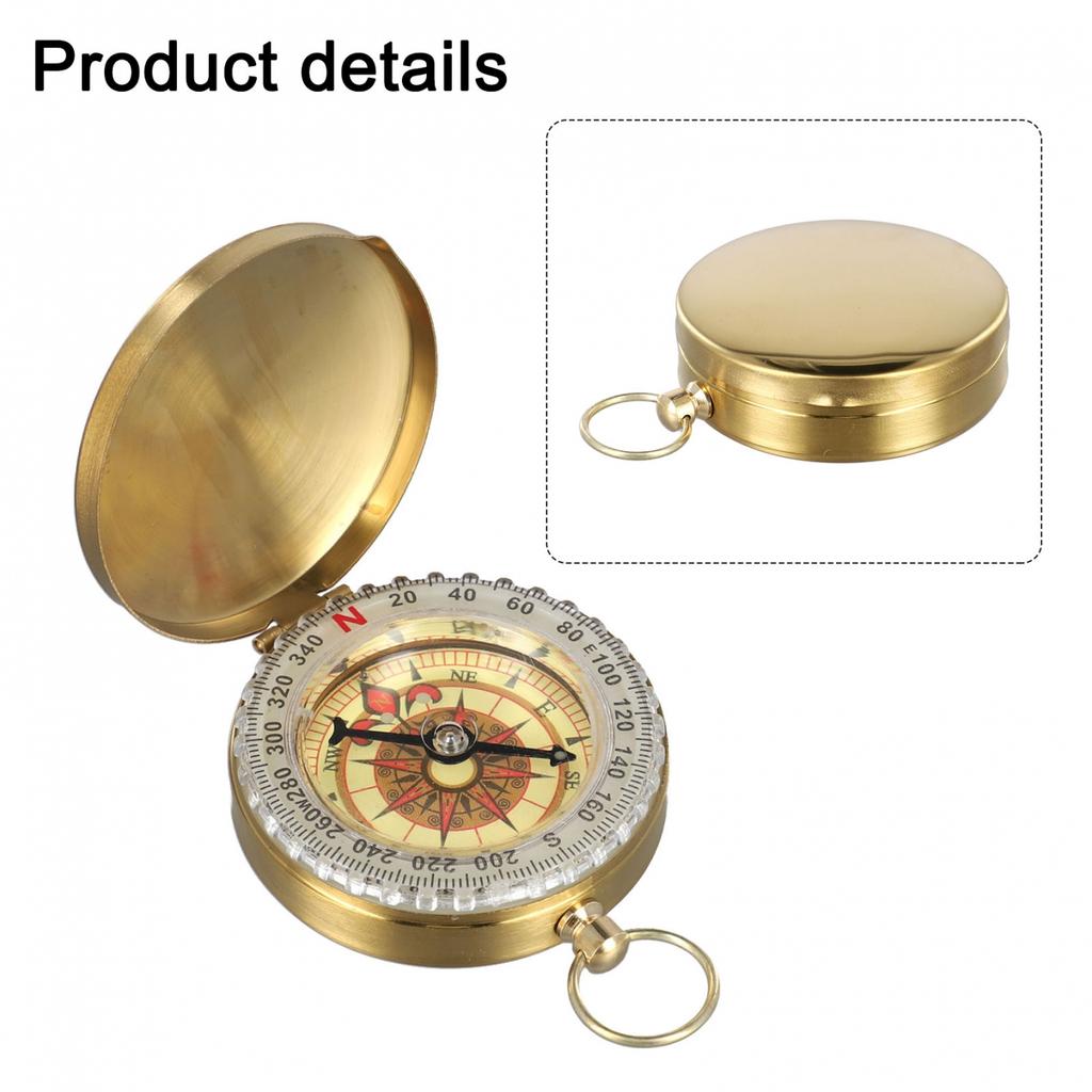 Brass Golden For Compass Designed for Adventurers and Outdoor Enthusiasts
