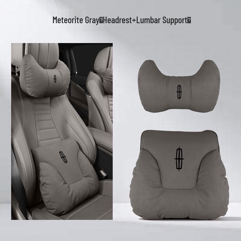 Lincoln Nautilus Headrest & Lumbar Support Cushion Set: 26 Models - Neck & Waist Protection
