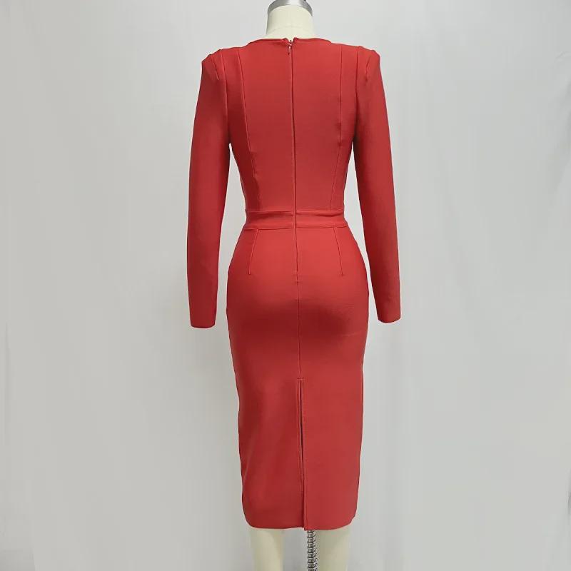 European and American H746 Bandage Evening Dress