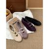 Fashion Shoes Woman 2025 Soft Female Footwear Shallow Mouth Round Toe Riband Casual Sneaker Ballet Flats New Dress Comfortable Summer