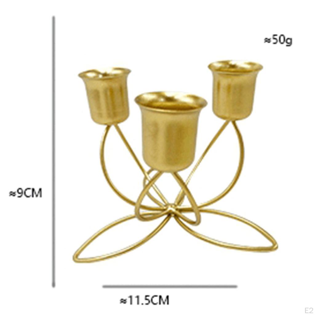 Holder Ornaments Candlestick for Wedding Tea Parties Dining