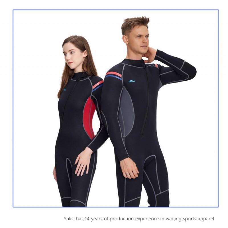 Diving Wetsuit 3mm Neoprene Fullsuit Men Women Warm Water Sports Surfing Snorkeling Freediving Winter Swimming