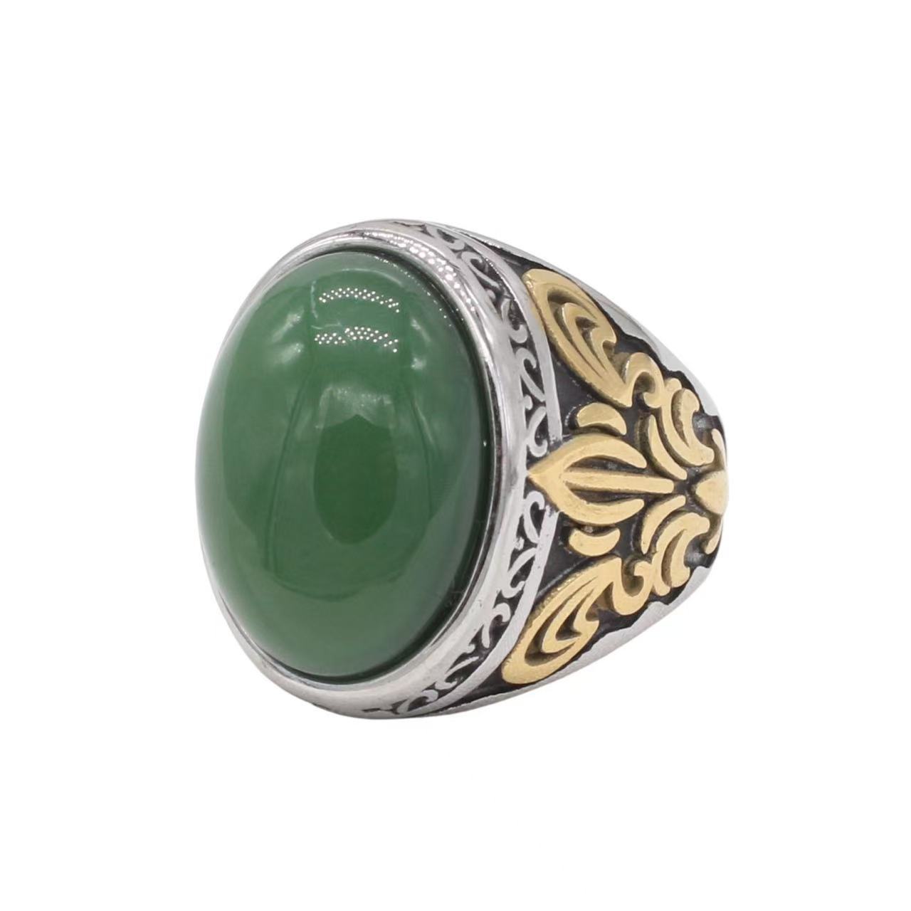 

2025 Персонализированное Ретро Мужское Кольцо с Инкрустацией Цирконами Ювелирное Кольцо Аксессуары 12