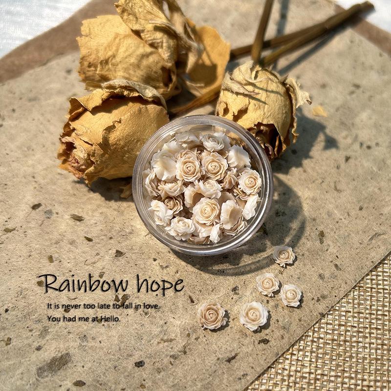 

Французский винтажный стиль Искусство для ногтей с сушеными розами DIY Аксессуары - Смешивайте и сочетайте смоляные украшения